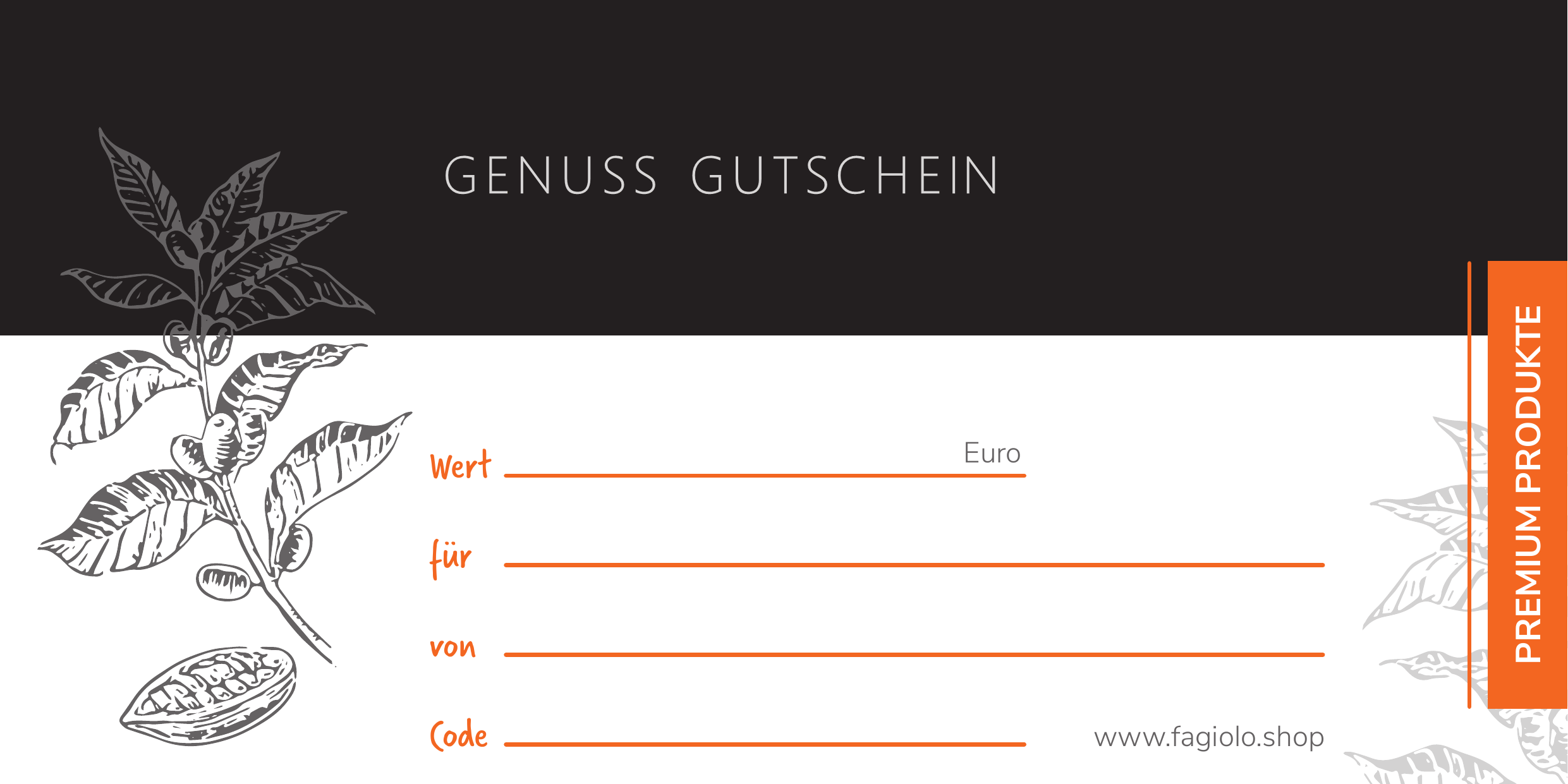 fagiolo Genuss Gutschein